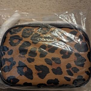 Coach Leopard Print Crossbody - NWT